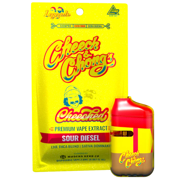 Cheech and Chong Cheeched Sour Diesel THCa Disposable Vape Pen